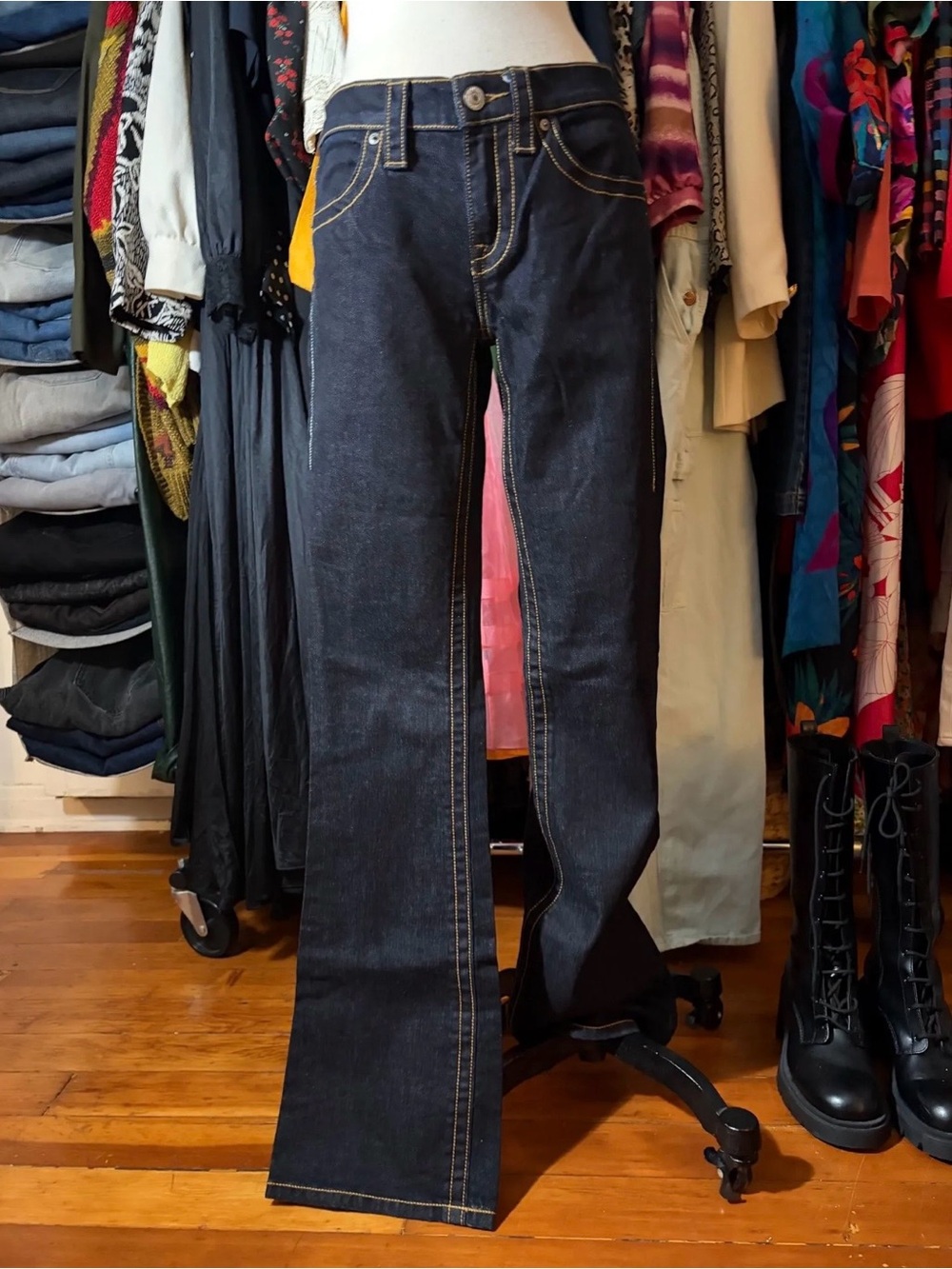 Vintage Victoria Secret London Jean ~ Dark Wash Y2K